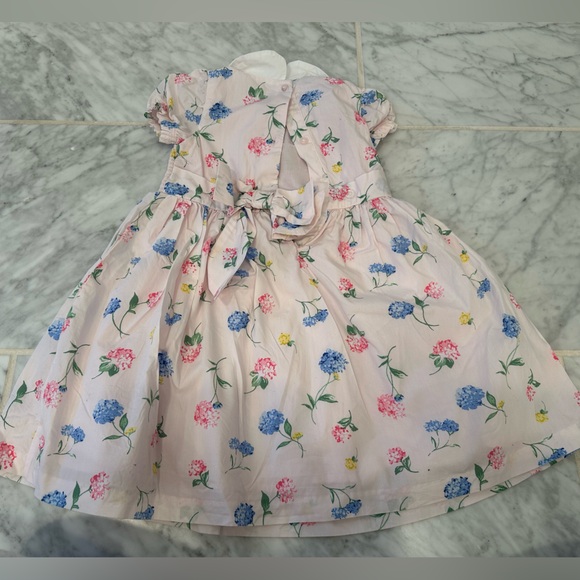 Janie and Jack Floral Pink Dress with Blue and Yellow Accents - Picture 3 of 3